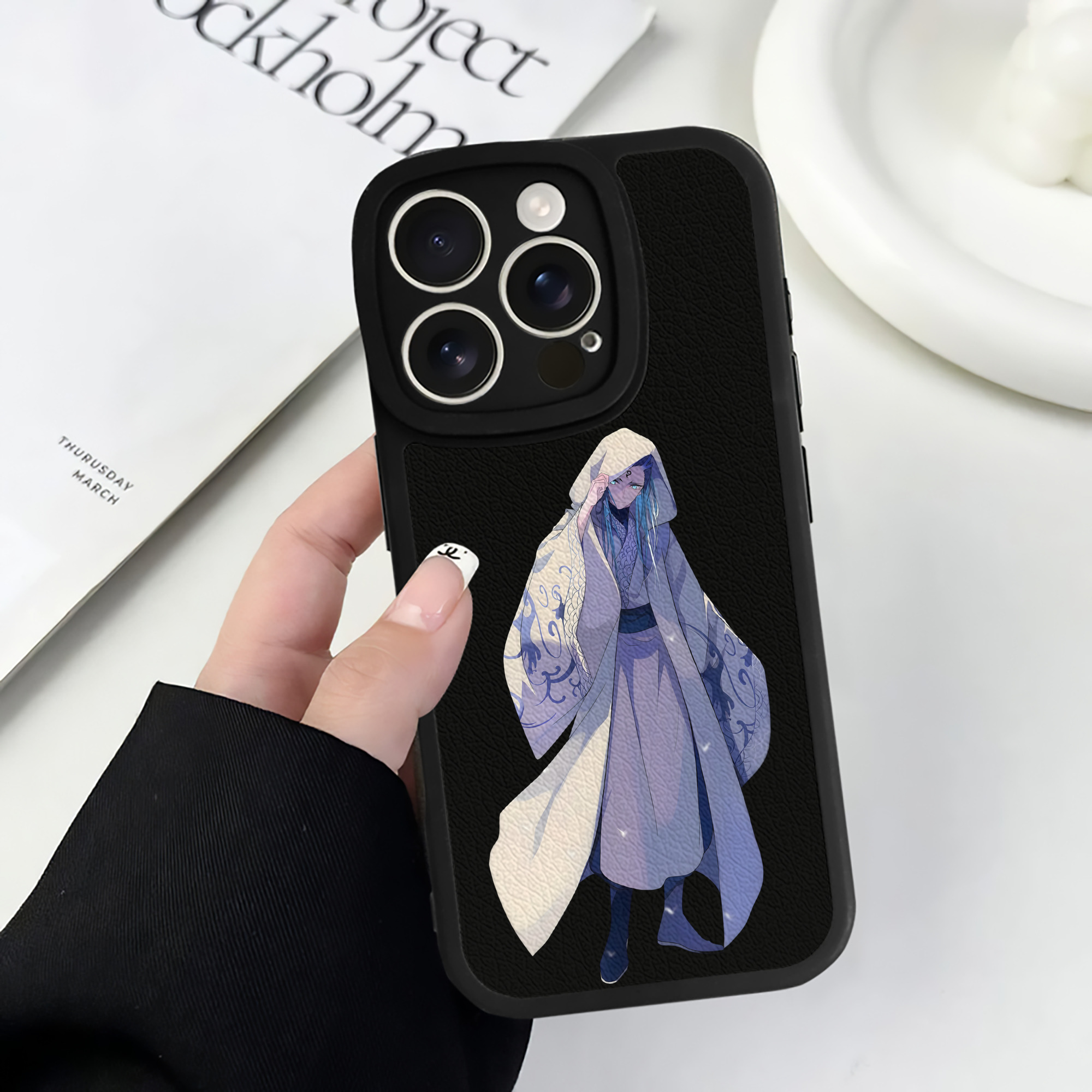 （画像用） Ne Zha 2 ナタ 魔童の大暴れ 【iPhone 16シリーズ対応】シリコンスマホケース（レザー調） 材質：シリコン